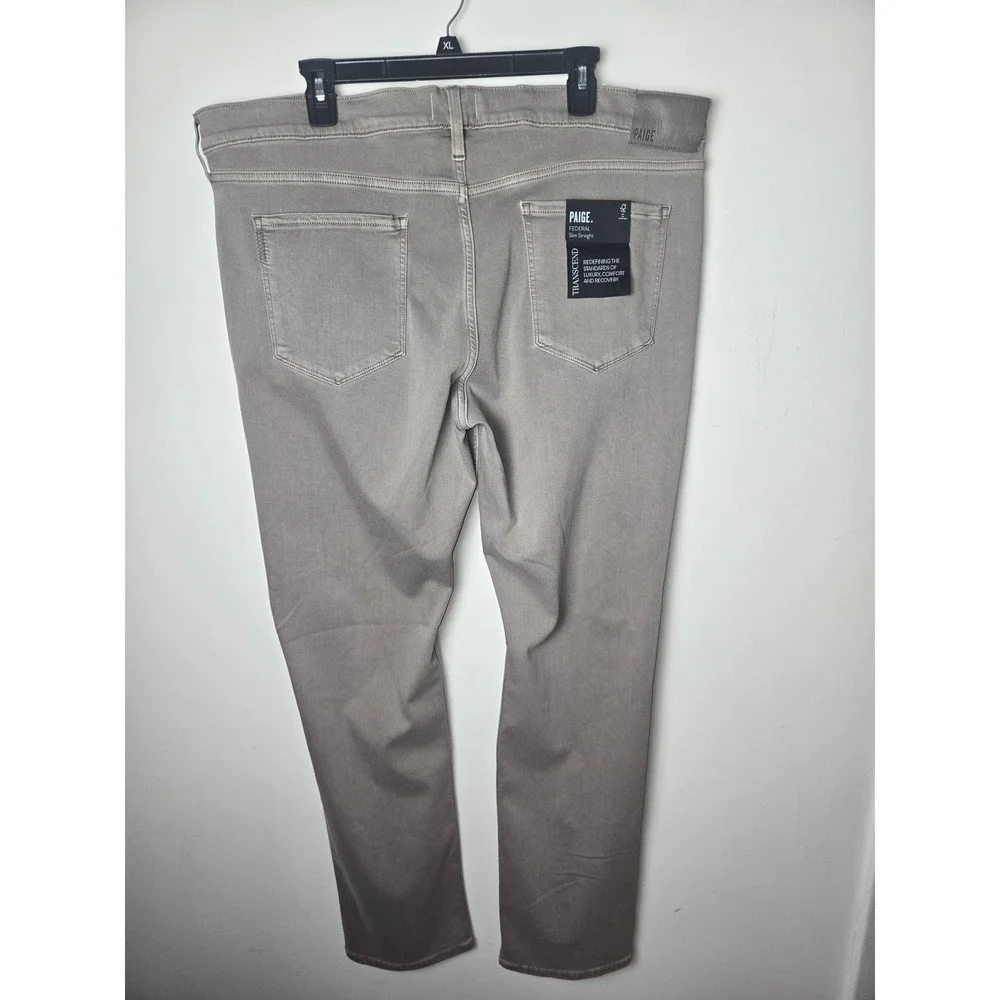 PAIGE FEDERAL Slim Straight‎ Jeans Pants MENS SIZE 40 Vintage Murky Mist